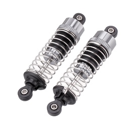 [1608932] 2PCS Upgraded Aluminum Capped Oil Filled Shock Absorber Damper for HBX 16889 1602 1/16 RC Car Parts M16100A