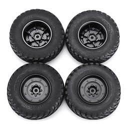 [1610841] 4PCS Rims & Tires RC Car Wheels for HG P408 1/10 RC Car Spare Parts 4ASS-PA008