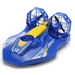 [1615340] TKKJ A1 2.4G 4CH RC Twin-propeller Hovercraft EP Amphibious Boat with Double Motors RTR Model 
