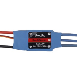 [1621806] 2/4/6 PCS RW.RC 80A Brushless ESC 5V5A BEC 2S-6S for RC Models Fixed Wing Airplane Drone