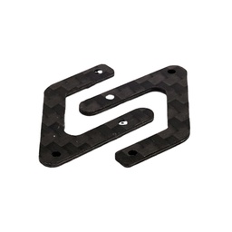 [1627830] 2PCS OMPHOBBY M2 V1 RC Helicopter Parts Carbon Fiber Main Frame Rear Bracket Board
