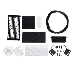 [1636728] Uncolored RBR/CV8 Hood Radiator Motor Fan Universal Trx4 RC Car Parts