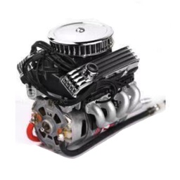 [1636925] Old V8 Simulation Engine Fan Radiator F82 Electric Fan Hood RC Car Parts