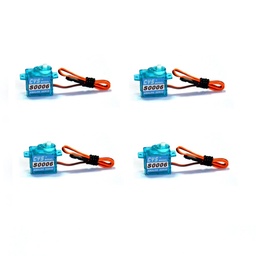 [1645519] 4 PCS CYS-S0006 1.2kg Analog 6g Micro Servo For F3P KT RC Airplane Mini Aircraft