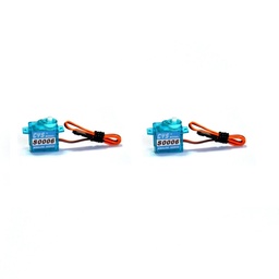 [1645520] 2 PCS CYS-S0006 1.2kg Analog 6g Micro Servo For F3P KT RC Airplane Mini Aircraft