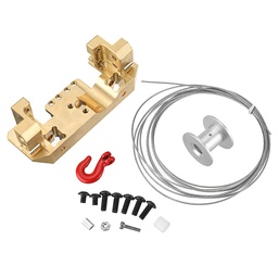 [1649906] Brass Front Servo Stand Bracket with 25T Winch Wheel Kit for RC Crawler 1/10 TRX4 Spare Parts