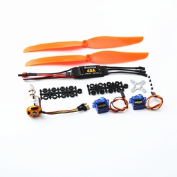 [1669819] XXD 2217 KV1100 Brushless Motor+1060 Propeller*2+9g Servo*2+40A ESC RC Power System Combo for RC Drone Airplane