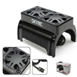 [985533] SKYRC Twin Motor Cooling Fan With Housing For 1/5 Scale RC Brushless Motor Heatsink for X-Maxx 1/5 Scale RC Brushless Motor Heatsink