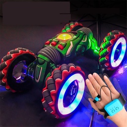 [1675942] 2.4G Gesture Sensor Twisted RC Stunt Car Light Music Remote Control Dancing Truck for Kids Toys Vehicles Model