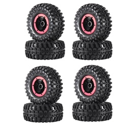 [1676037] 4PCS AUSTAR 2.2 Inch Inflatable Tires Wheel Rims for 1/10 RC Climbing Rock Crawler Truck