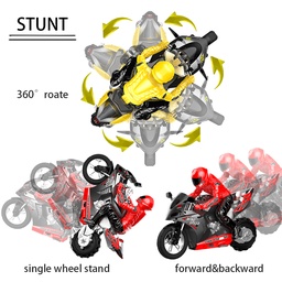 [1676132] HC-801 2.4G 35CM RC Motorcycle Stunt Car Vehicle Models RTR High Speed 20km/h 210min Use Time
