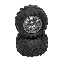 [1676318] 2pcs Xinlehong 9145 1/20 RC Car Wheel Tire Truck Vehicle Models Parts