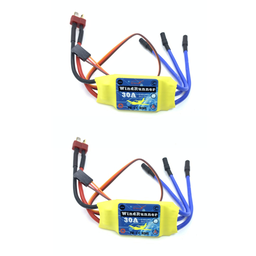 [1681992] 2PCS Brushless ESC 30A Speed Control 2S 3S T-Plug JST for 2212 Brushless Motor KT SU27 RC Airplane FPV Racing Drone RC Car Boat