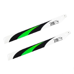 [1683969] 1 Pair RJX 430mm Carbon Fiber Main Blades for T-rex 500 Class 500 RC Helicopter