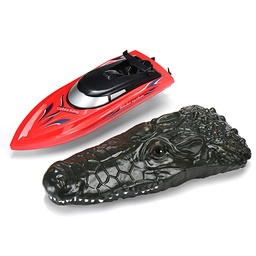 [1691347] RH702 2.4G RC Boat 2 In 1 Simulation Crocodile Double Motors Vehicles RTR Model Toy