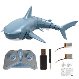 [1705451] T11B with Two Battery 2.4G 4CH Electric RC Boat Simulation Shark Animal RTR Model Kids Toys