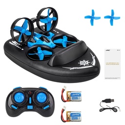 [1708548] JJRC H36F Terzetto with Two Batteries 1/20 2.4G 3 In 1 RC Boat Vehicle Flying Drone Land Driving RTR Model