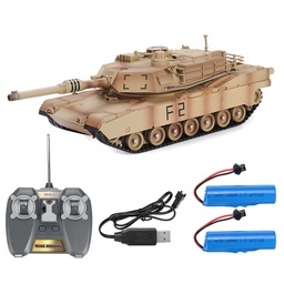 [1737363] M1A2 1/24 2.4G RC Tank Car Vehicle Models W/ Two Battery