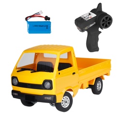 [1737645] WPL D12 1/10 2.4G 2WD Military Truck Crawler Off Road RC Car Vehicle Models Toy Yellow