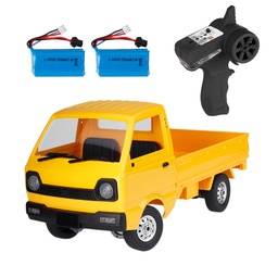 [1737652] WPL D12 1/10 2.4G 2WD Military Truck Crawler Off Road RC Car Vehicle Models Toy Several Battery