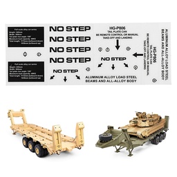 [1748558] HG P806 TRASPED 1/12 Heavy RC Trailer Spare DIY Sticker Decals Sheet Car Vehicles Model Body Accessory Parts