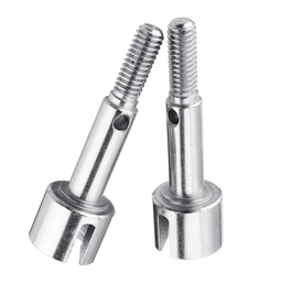 [1748892] 2PCS HG P409 P410 P417 1/10 RC Spare Metal Wheel Axle Shaft A4MQC-57 Pickup Truck Car Vehicles Model Parts