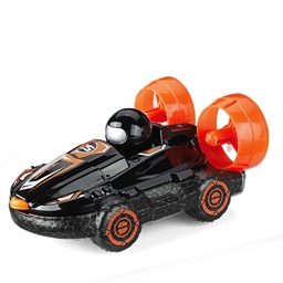 [1752902] D877 2 In 1 Amphibious RC Hovercraft Boat Stunt Drift Car Vehicles Model RTR Kids Toys Double Battery