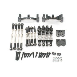 [1752962] WPL C44 Metal Upgrade Rod Seat Steering Rod Shock Adapter Set For 1/16 RC Car Parts