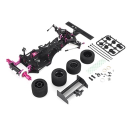 [1756976] DGF1 1/10 RC Car Frame W/ Carbon Fiber Sponge Tire Kit For Racing Drift Car Without Battery Transmitter