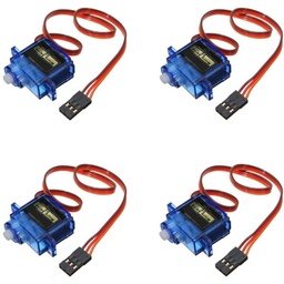 [1010676] 4PCS SG90 Mini Gear Micro Servo 9g For RC Airplane Helicopter 