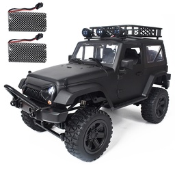 [1767876] JY66 1/14 2.4Ghz 4WD RC Car For Jeep Off-Road Vehicles With LED Light Climbing Truck RTR Model Two Battery