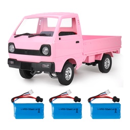 [1778743] WPL D12 1/10 2.4G 2WD Military Truck Crawler Off Road RC Car Vehicle Models Toy Several Battery