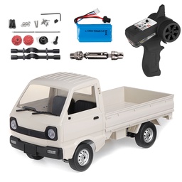 [1778862] WPL D12 1/10 2.4G 2WD Military Truck Metal Rear Bridge Crawler Off Road RC Car Vehicle Models Toy