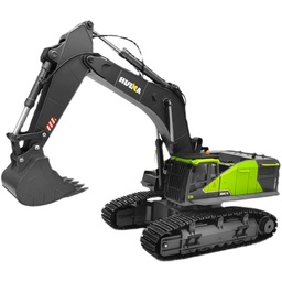 [1799400] HuiNa 593 RTR 1/14 22CH RC Excavator Alloy Bucket Vehicles Models
