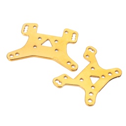[1805395] 2PCS Wltoys 124017 124019 1/12 RC Car Spare Metal Front Rear Shock Absorber Plate Board 1833 Vehicles Model Parts