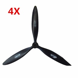 [1806292] 4pcs Dynam 13*7 1370 3 Blades Propeller For Tempest Hurricane BF-109 F4U C0rsair FW-190 Airplane