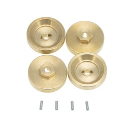 [1806677] 4PCS Brass Wheel Hex Adapter for Axial SCX24 90081 RC Car Vehicles Model Parts