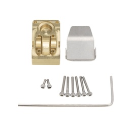 [1807100] Brass Diff Cover w/ Skid Protection Plate Set for Axial SCX24 AXI90081 RC Vehicles Car Parts