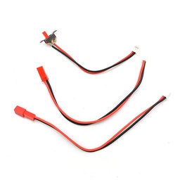 [1812070] WPL Power Switch Motor Wires JST Connectors for V3 Sound System DIY 1/16 RC Car Vehicles Model Parts