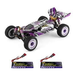 [1823329] Wltoys 124019 RTR Two/Three Upgraded 2600mAh Battery 2.4G 4WD 60km/h Metal Chassis RC Car Vehicles Models Toys