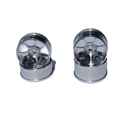 [1825929] 4PCS Firelap 1/28 RC Car Spare Metal Wheel Rims Hubs Two Wide Narrow Vehicles Model Parts