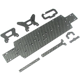 [1844409] Wltoys 104001 RC Car Upgraded Carbon Fiber Chassis Kit Vehicles Model Spare Parts