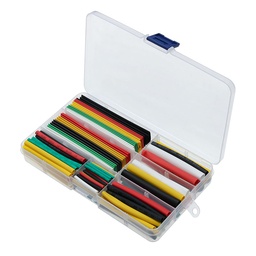 [1848157] 140PCS Heat Shrink Tubing Insulation Shrinkable Tubes Assortment Electronic Polyolefin Wire Cable Sleeve Kit Heat Shrink ESC Motor