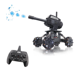 [1848533] JJ-01 1/8 DIY RC Tank Car Can launch Cannonball Made of Water Need to Assemble 4WD 2.4G 14CH Alloy Programming Remote Control Off-road Climbing Car Gift for Kids and Adults