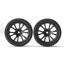 [1848811] 2PCS HT C601 C602 C603 C604 C605 1/16 RC Car Spare Front/Rear Tires Wheels C604-03/04 Vehicle Models Parts