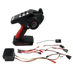 [1850034] 1 Set Singel RC Engine Sound Simulated System Module Speaker Support 2S-4S Lipo With 4CH AX6S Remote Control for 1/8 1/10RC Crawler Car Truck Boat