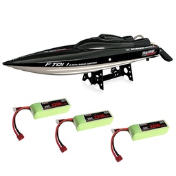 [1852806] Feilun FT011 Several Battery 65CM 2.4G 50km/h Brushless RC Boat High Speed Model with Water Cooling System Toys