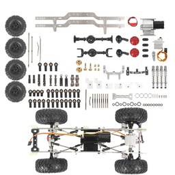 [1852856] WPL D12 4x4 1/10 Metal RC Car Chassis Kit Vehicle Models Parts R582