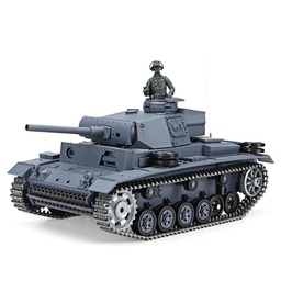 [1860773] Heng Long 3848-1 1/16 2.4G RC Tank Car Vehicle Models w/ Metal Barrel Basic Version