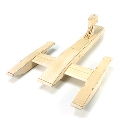 [1860803] Wood Electric 25"(626mm) RC Airboat Air Boat Speed Racing Boat Radio-Controlled DIY Building Kits Remote Control Toys